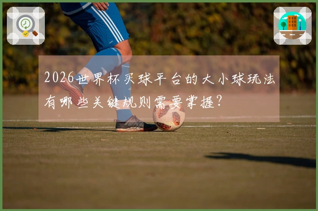 2026世界杯买球平台的大小球玩法有哪些关键规则需要掌握？